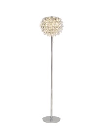 Coniston Polished Chrome Crystal Floor Lamps Diyas Contemporary Crystal Floor Lamps
